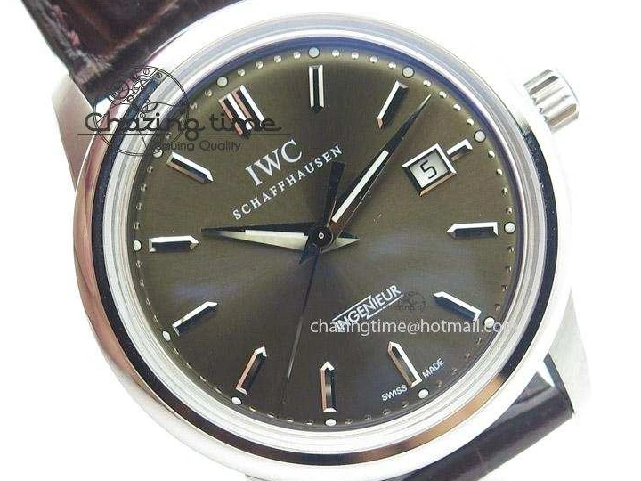 MIROTIME 0303 Affordable Ingeniuer St.Laurens SS Brown Dial MK 1:1 Best Edition On Black Leather Strap A 7365